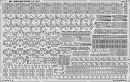 USS CV-10 Yorktown AA guns 1/350