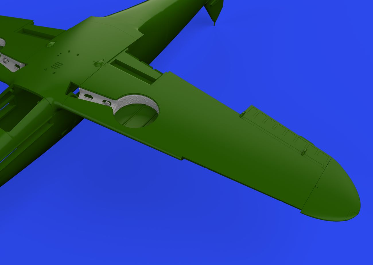 1:48 Bf-109F wheel bays rounded PRINT