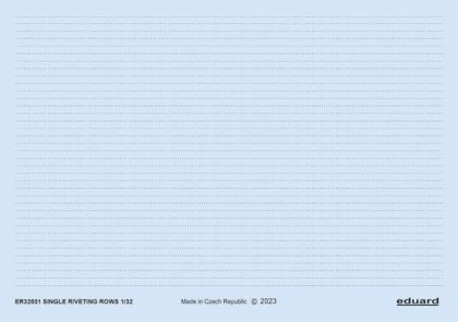 1:32 Single riveting rows