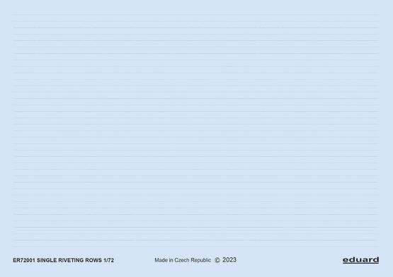 1:72 Single riveting rows