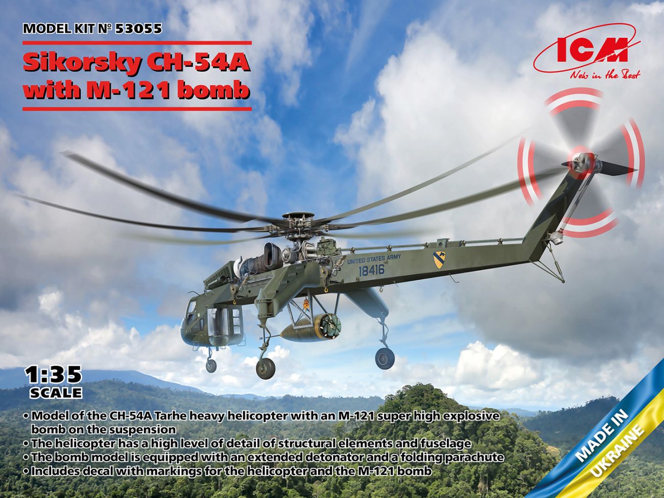 1:35 Sikorsky CH-54A Tarhe with M-121 bomb