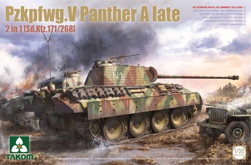 1:35 Pzkpfwg.V Panther A Late 2 In 1 [Sd.Kfz.171/268]