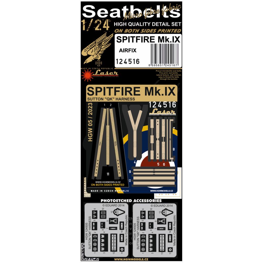 1:24 SPITFIRE MK.IX (AIRFIX) - PÁSY 1/24
