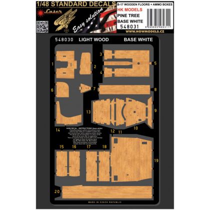 1:48 B-17 WOODEN FLOORS + AMMO BOXES - PINE TREE