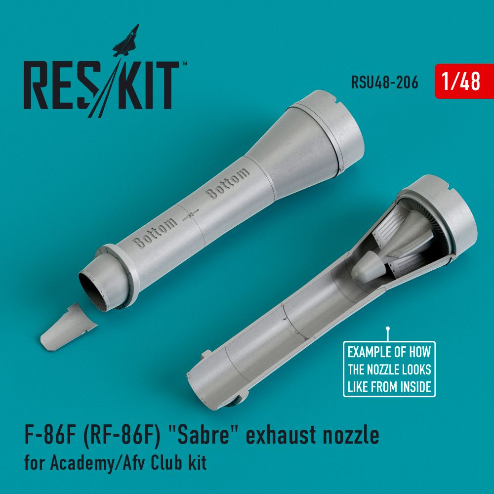 1:48 North-American F-86F (RF-86F) Sabre exhaust nozzles