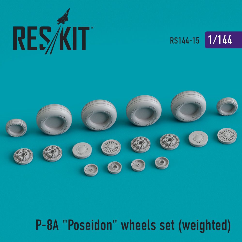 1:144 Boeing P-8A Poseidon wheels set (weighted)