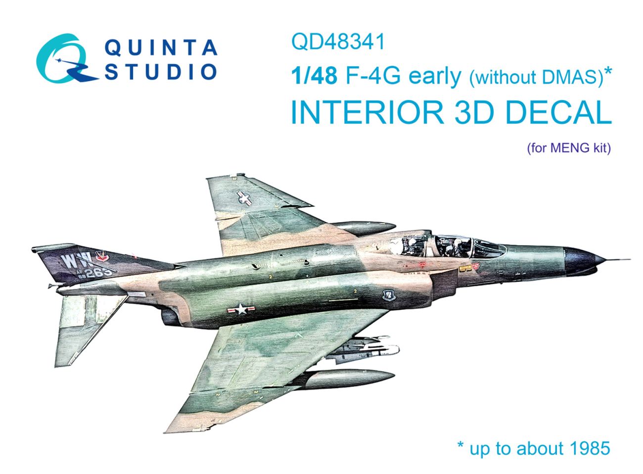 1:48 F-4G early 3D-Printed & coloured Interior on decal paper (Meng)