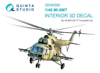 1:48 Mi-8MT 3D-Printed & coloured Interior on decal paper (Trumpeter)