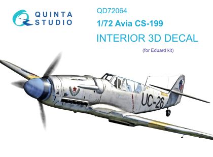 1:72 Avia CS-199 3D-Printed & coloured Interior on decal paper (Eduard)