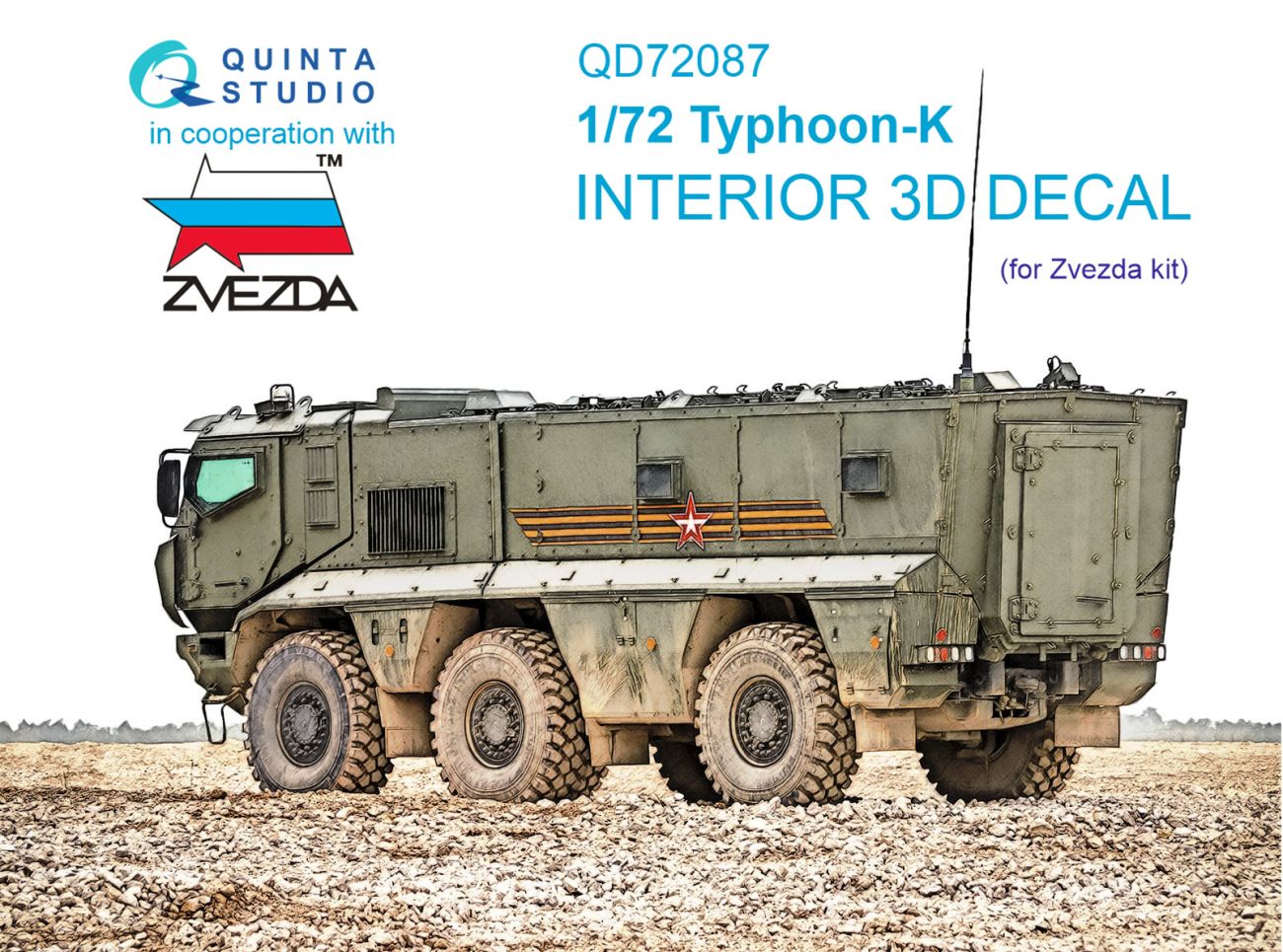 1:72 Typhoon-K 3D-Printed & coloured Interior on decal paper (Zvezda)