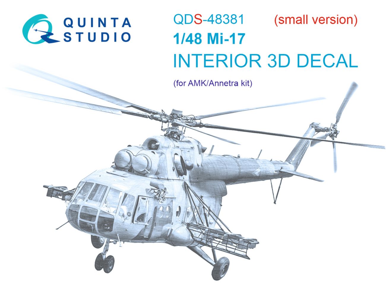 1:48 Mi-17 3D-Printed & coloured Interior on decal paper (AMK) (Small version)