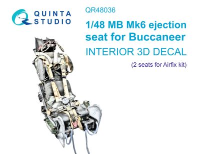1:48 MB Mk 6 ejection seat for Buccaneer (Airfix), 2 pcs