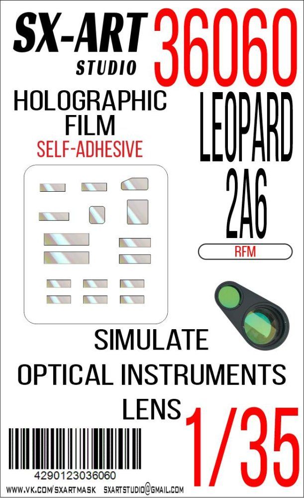 1:35 Holographic film Leopard 2A6 (RFM)