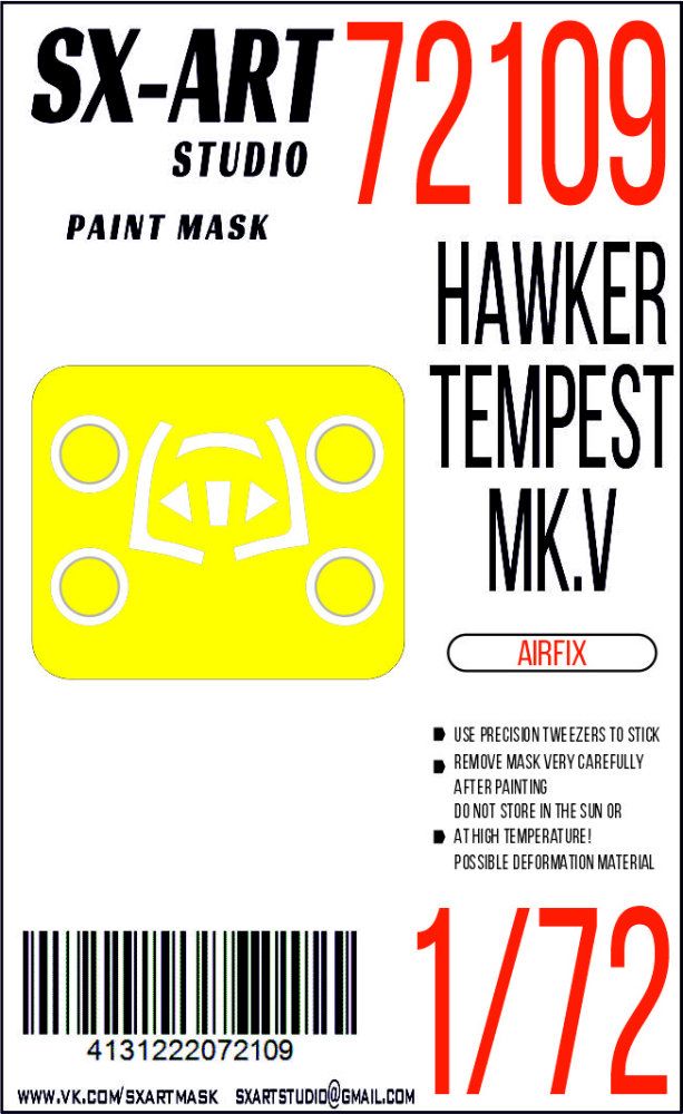 1:72 Paint mask Hawker Tempest Mk.V (AIRF)