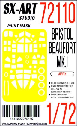1:72 Paint mask Bristol Beaufort Mk.I (AIRF)