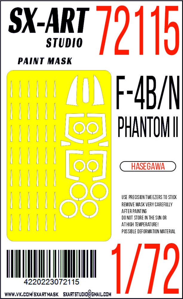 1:72 Paint mask F-4B/N Phantom II (HAS)
