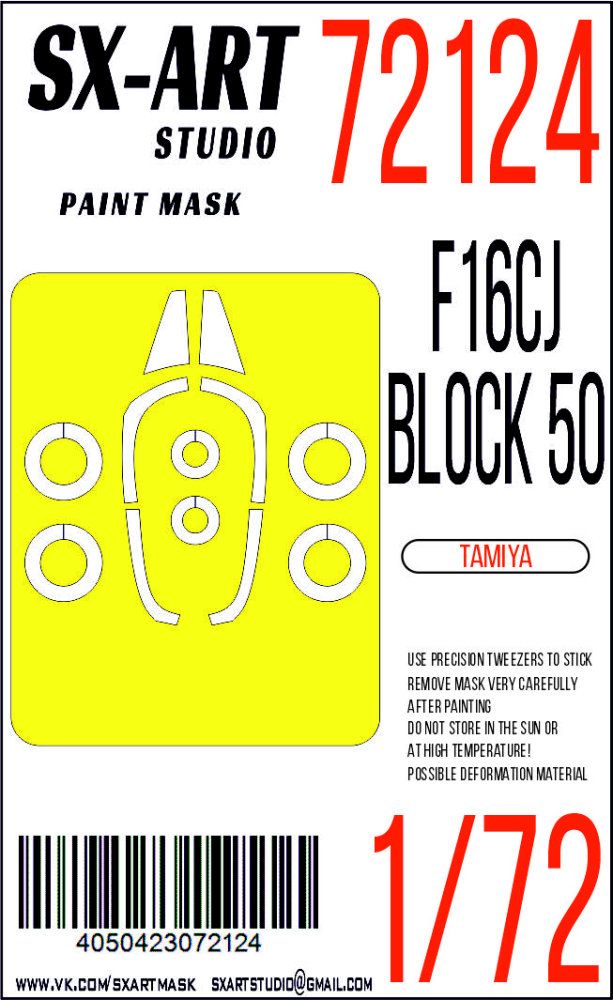 1:72 Paint mask F-16CJ block 50 (TAM)