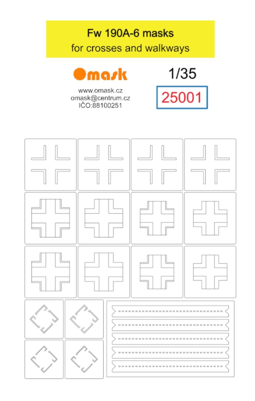 1:35 Fw 190A-6 masks for crosses and walkways
