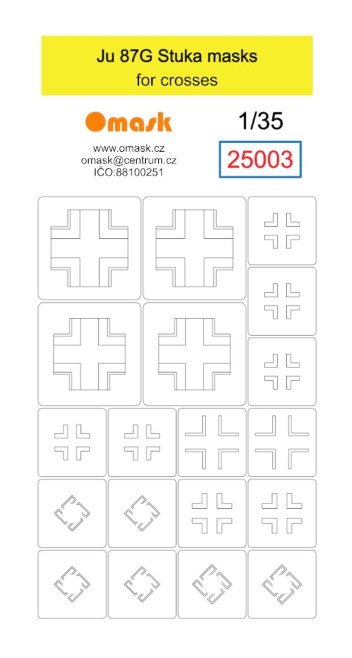 1:35 Ju 87G Stuka masks for crosses