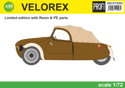 1:72 Velorex - Limited edition with Resin & PE & 3D print parts
