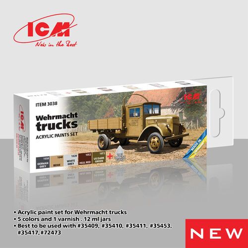 Wehrmacht Trucks - Acrylic Paints Set