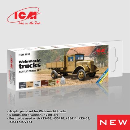 Wehrmacht Trucks - Acrylic Paints Set