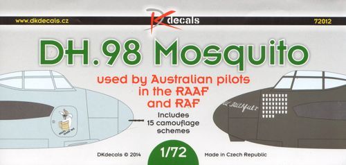 1:72 de Havilland 98 Mosquito of Australian pilots in RAAF and RAF