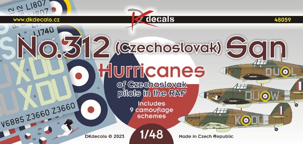 1:48 No.312 Sq. RAF - Hawker Hurricanes of Czechoslovak pilots