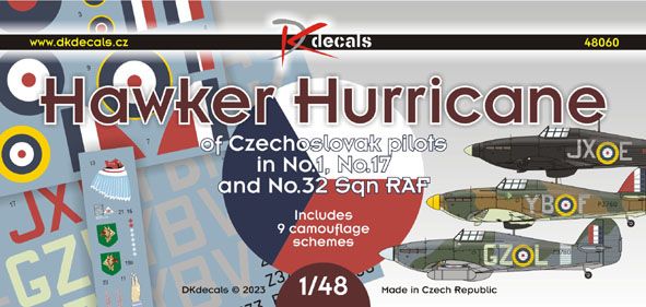 1:48 Hawker Hurricane of Czechoslovak pilots (Nos.1, 17 & 32 Sq. RAF)