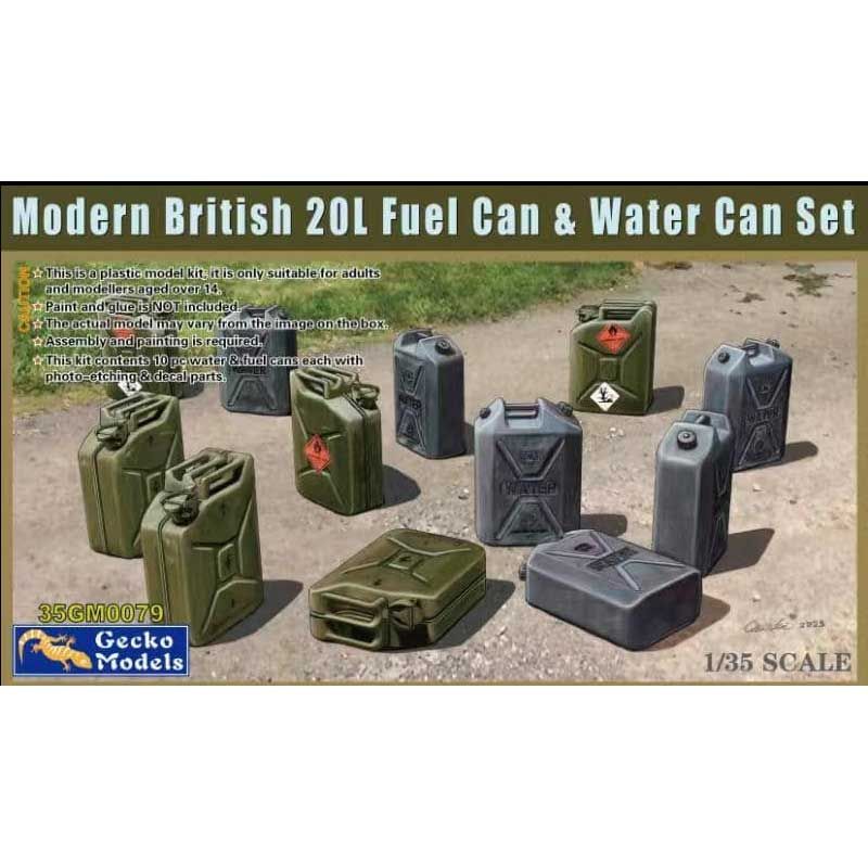 1:35 Modern British 20L Fuel Can & Water Can Set