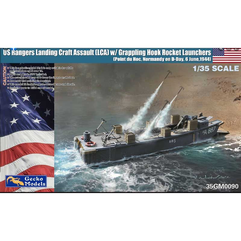 1:35 Rangers Landing Craft Assault (LCA) w/Grappling Hook Rocket Launchers