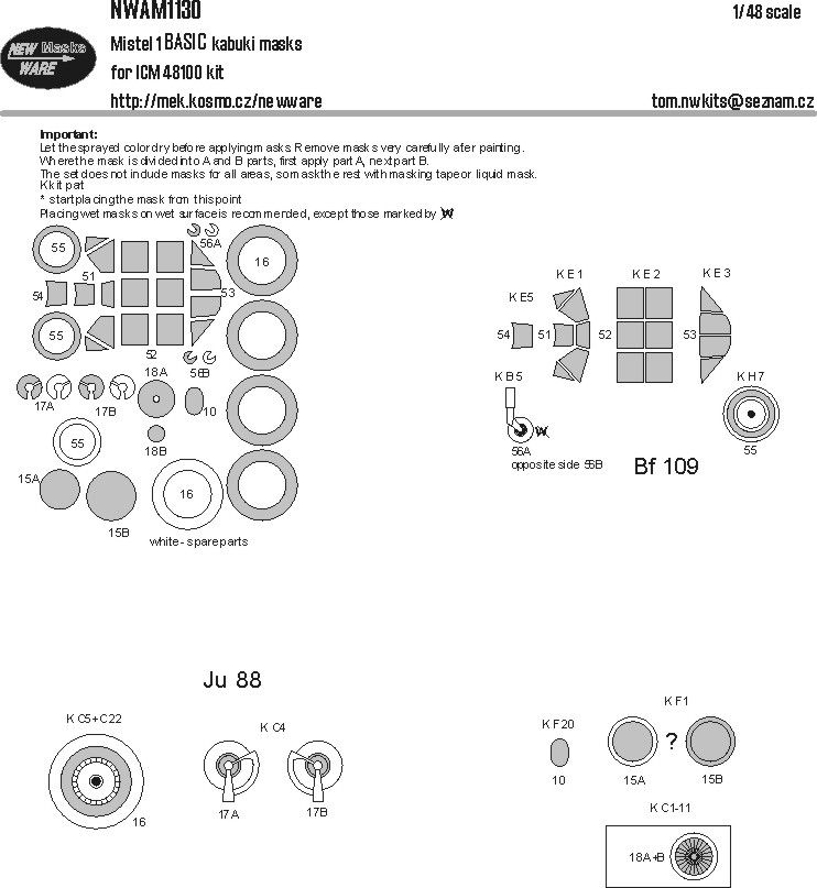 1:48 Mistel 1 WWII German Composite Aircraft.BASIC kabuki 