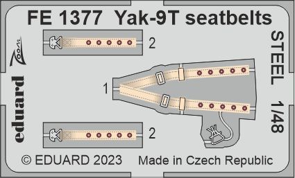 1:48 Yak-9T seatbelts STEEL
