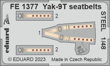 1:48 Yak-9T seatbelts STEEL