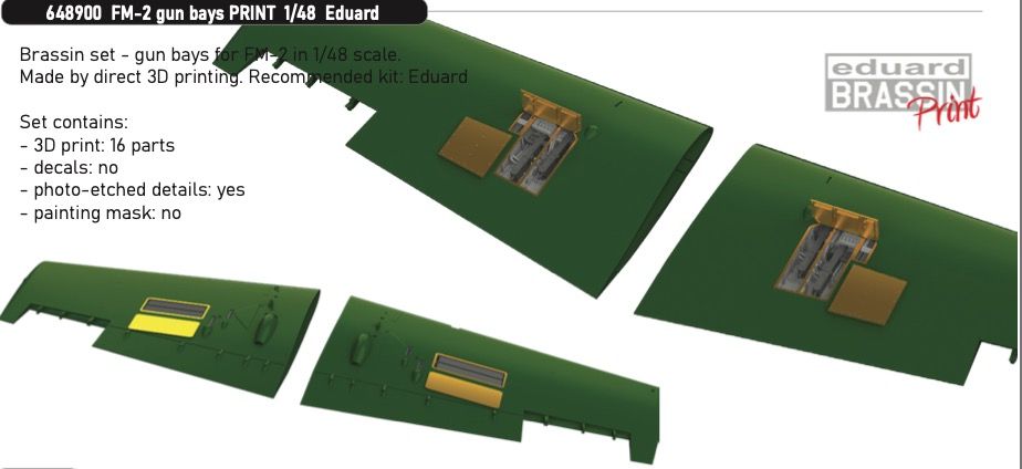 1:48 FM-2 gun bays 3D-printed