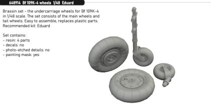 1:48 Bf-109K-4 wheels
