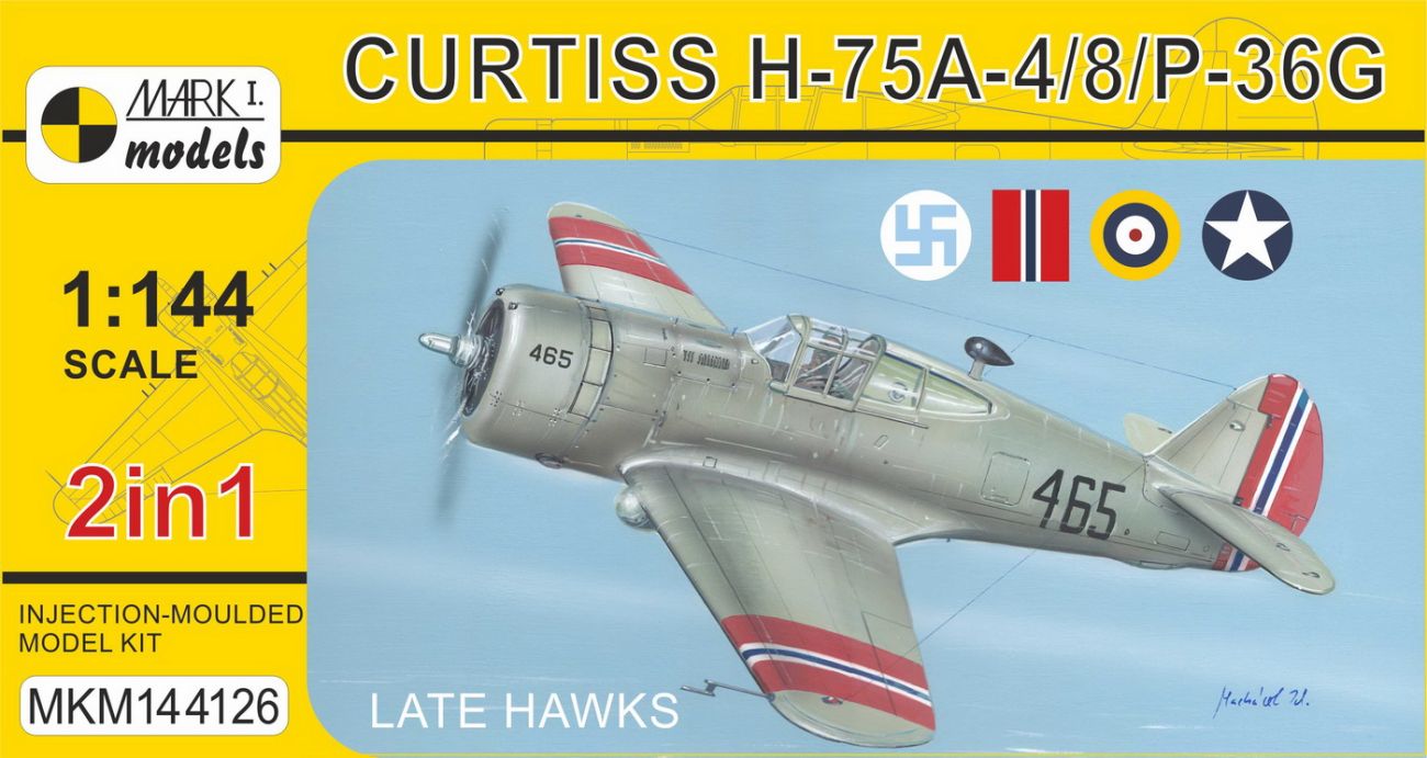 1:144 Curtiss H-75A-4/A-8/P-36G 'Late Hawks'