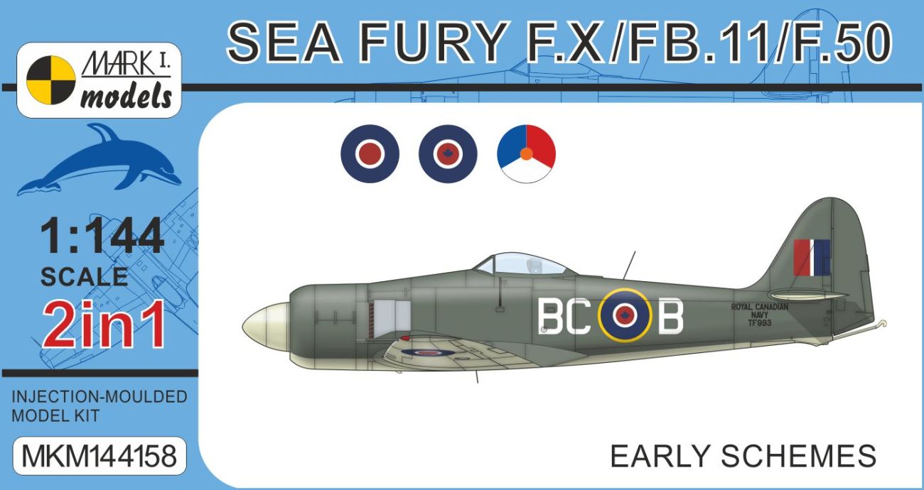 1:144 Hawker Sea Fury F.X/FB.11/F.50 'Early Schemes'