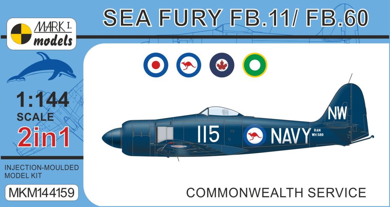1:144 Hawker Sea Fury FB.11/FB.60 'Commonwealth Service'
