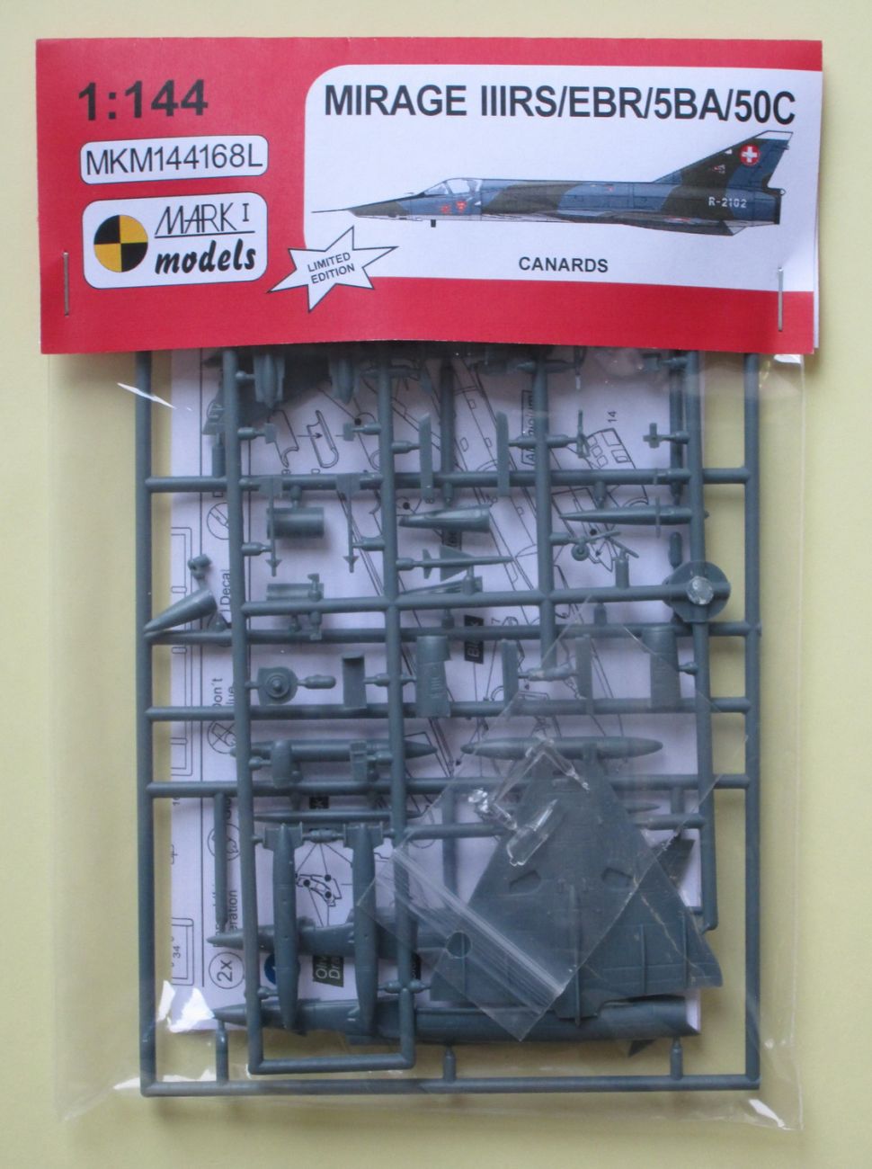1:144 Dassault-Mirage III & 5 'Canards' bagged
