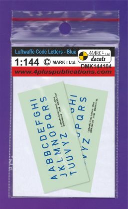 1:144 Luftwaffe Code Letters - Blue