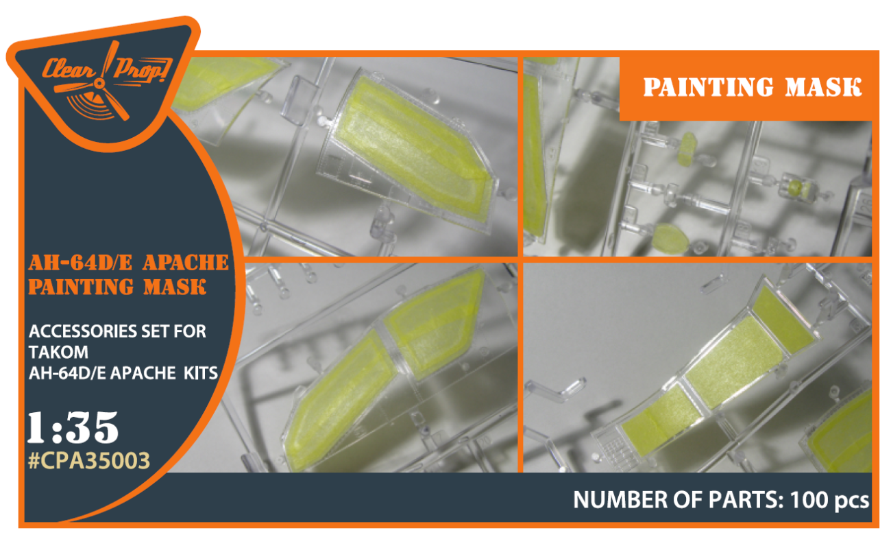 1:35 AH-64D/E Apache painting mask on 