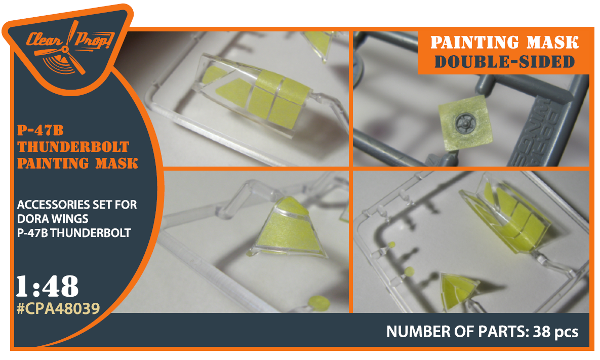 1:48 P-47B Thunderbolt double-sided painting mask