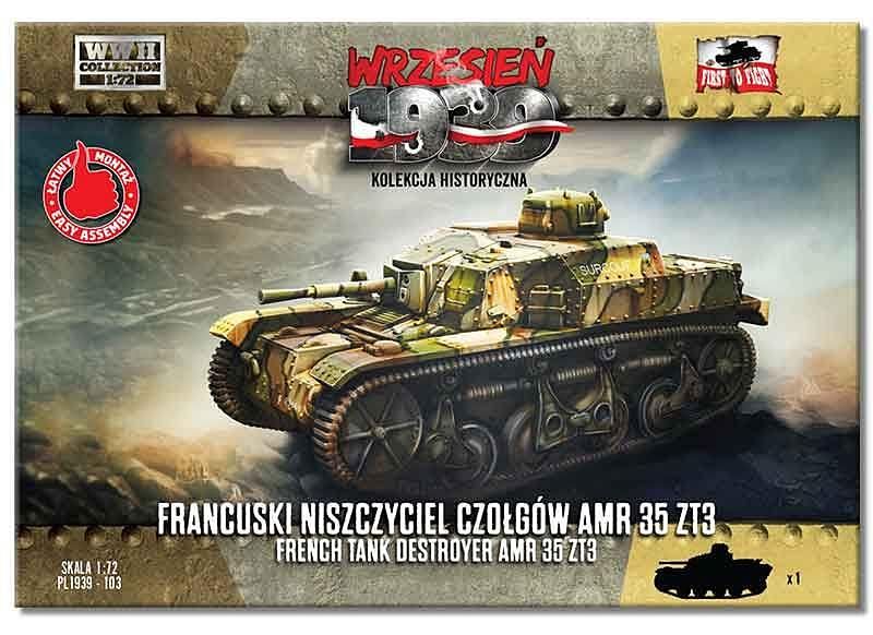 1:72 French tank destroyer AMR35 ZT3