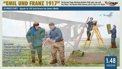 1:48 WWI German FA(A) Units Crew 'Emil Und Franz 1917' With Equipment