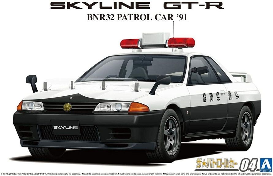 1:24 Nissan BNR32 Skyline GT-R Patrol Car '91