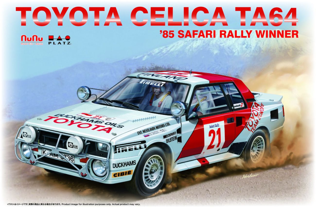 1:24 Toyota Celica TA64 '85 Safari Rally Winner