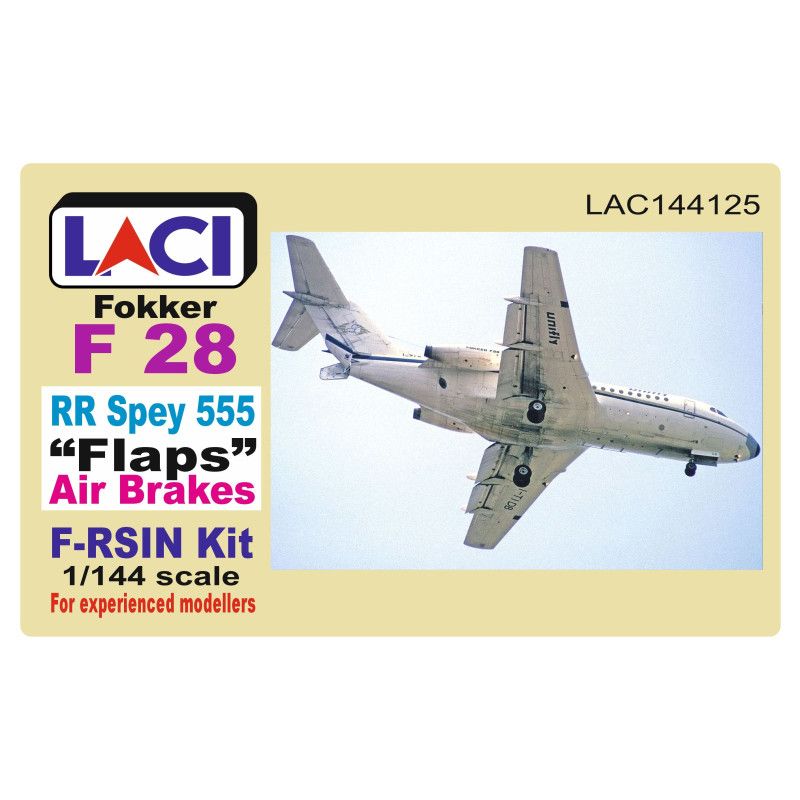 1:144 FOKKER F-28 LANDING FLAPS, SPEY ENGINE, SPEED BRAKES