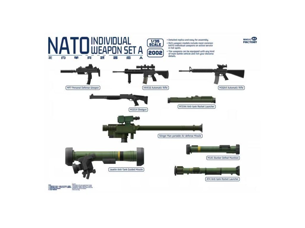 1:35 NATO Individual Weapon Set A