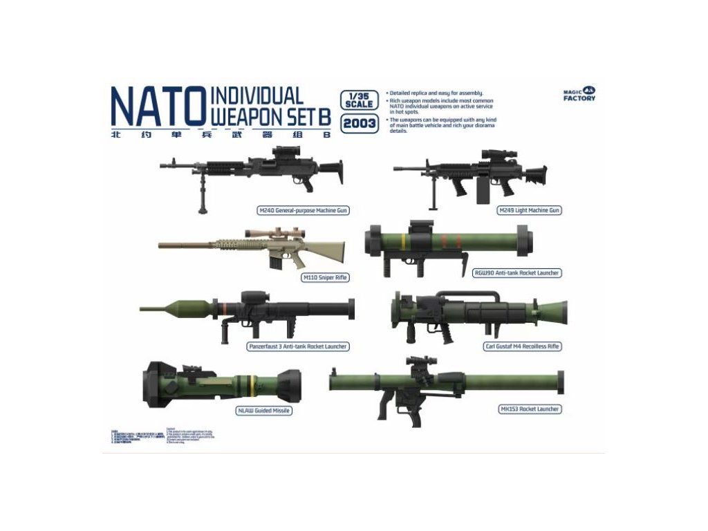 1:35 NATO Individual Weapon Set B